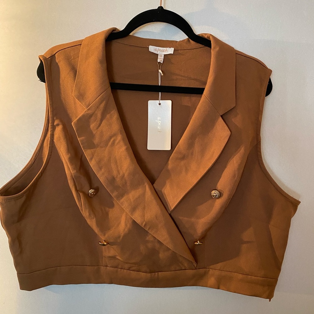 Crop vest top